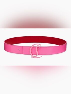 Christian Louboutin Leather CL Logo belt